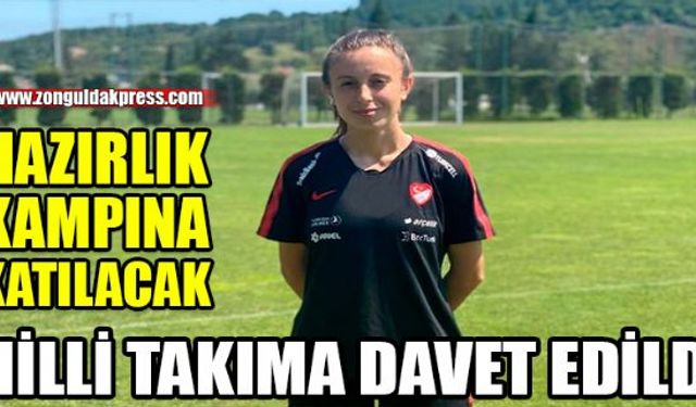 Ereğli Belediyespor Kadın Futbol takımı oyuncularından Busenur İnceye milli takımdan davet