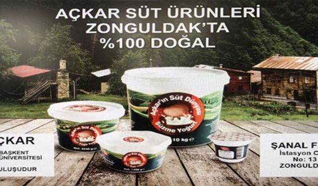 Açkar Süt Ürünleri Zonguldak halkına hizmet vermeye başladı