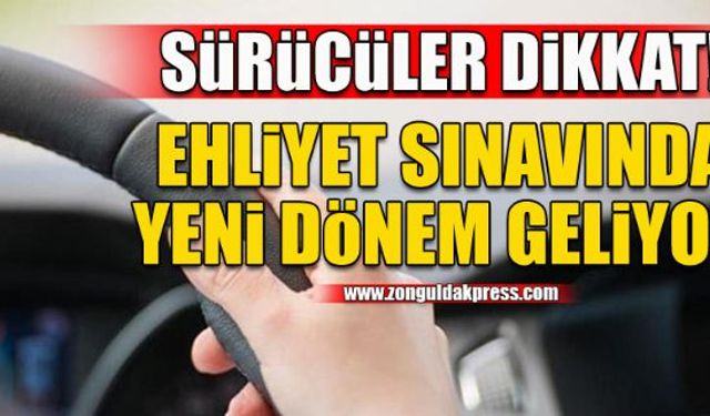 Ehliyet sınavında animasyonlu soru dönemi başlıyor