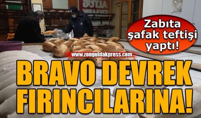 Zabıta ekmek fırınlarına şafak denetimi yaptı!