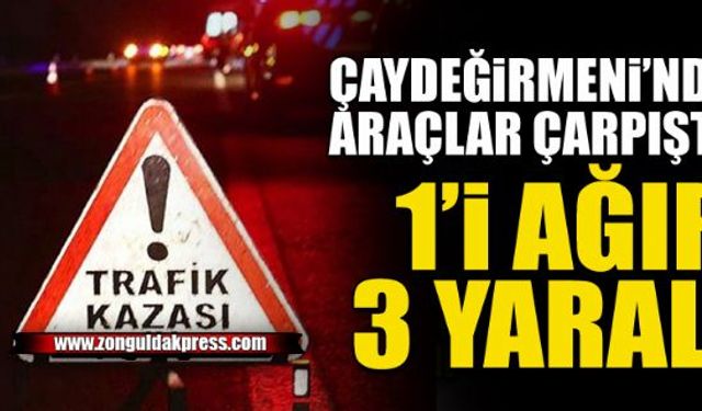 Çaydeğirmeni'nde kaza: 1'i ağır 3 yaralı