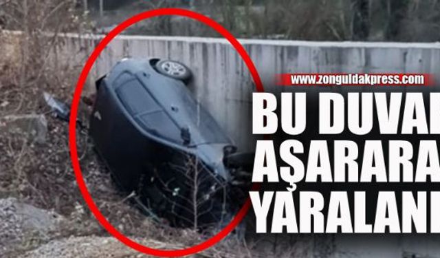 Kadın sürücü duvarı aştı