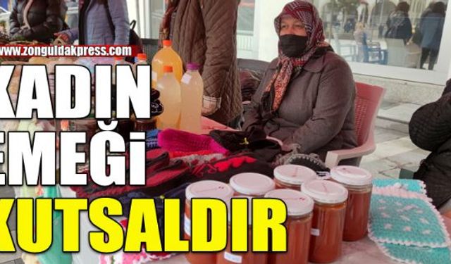 Kadın emeği standı açıldı