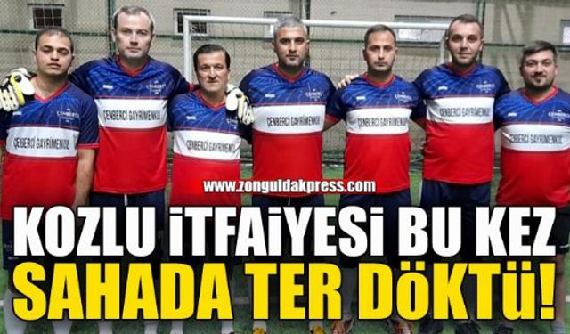 İtfaiyecilerden futbol müsabakası...