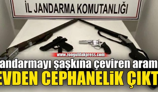 Evden cephanelik çıktı