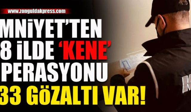  Emniyetten 'kene' operasyonu