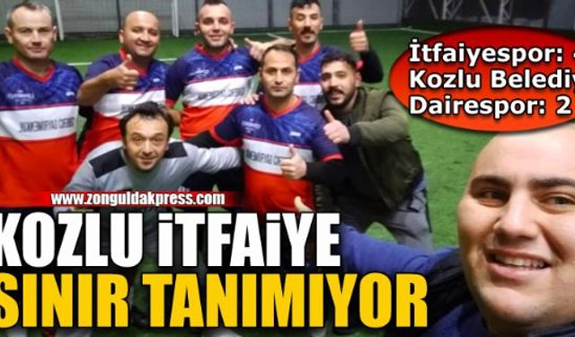 Kozlu itfaiye, futbolda da başarılı...