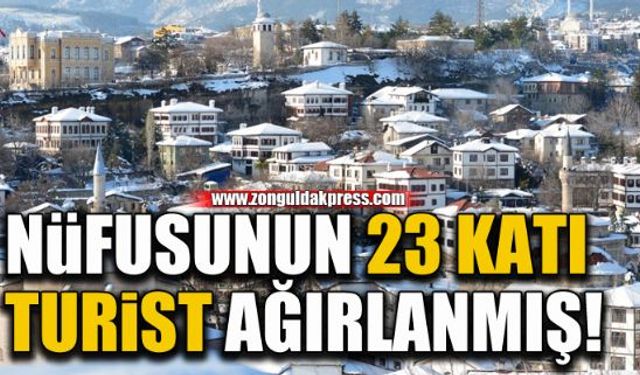 Bu ilçeye nüfusunun 23 katı turist geldi