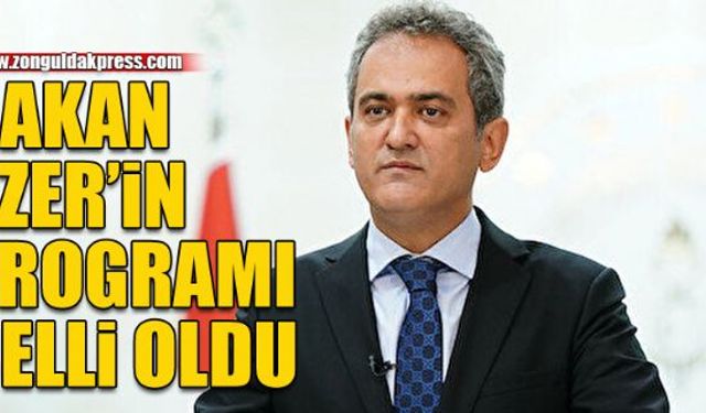 Bakan Özer'in programı belli oldu