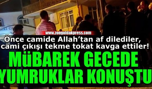 Mübarek gecede yumruklar konuştu