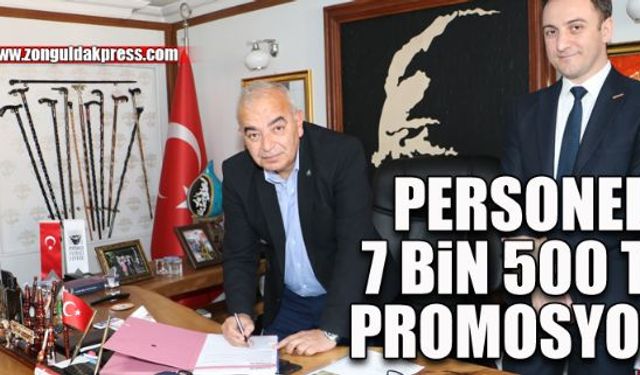 Personele 7.500 lira promosyon