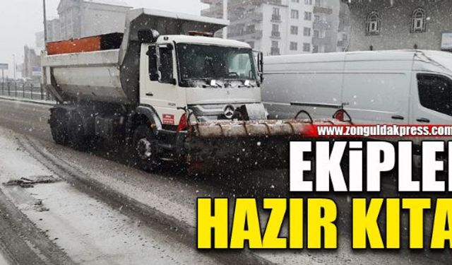 Kar döndü, ekipler sahaya çıktı