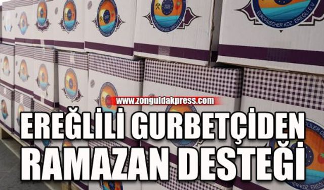 Gurbetçilerden Ramazan desteği...