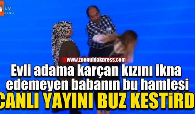 Canlı yayını buz kestirdi