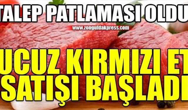 Kırmızı ette talep patlaması