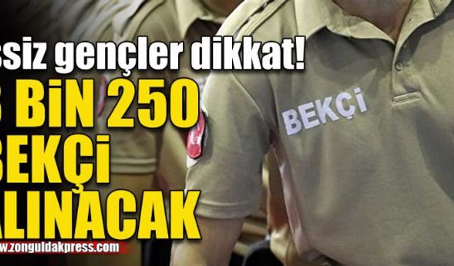 3 bin 250 bekçi alınacak