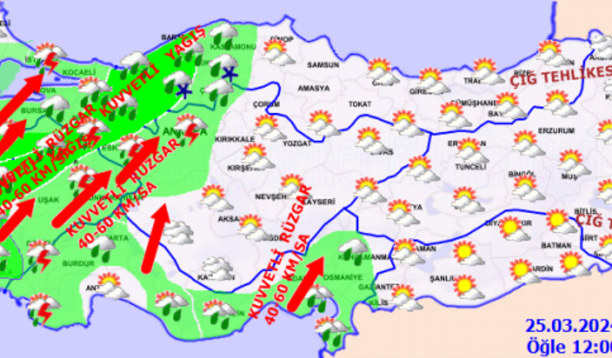 Batı Karadeniz'e kuvvetli yağış uyarısı...