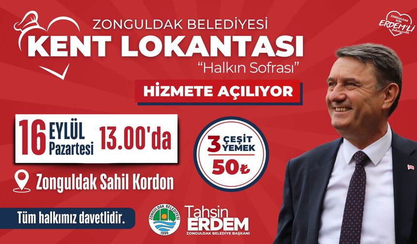 Kent Lokantası açılıyor...