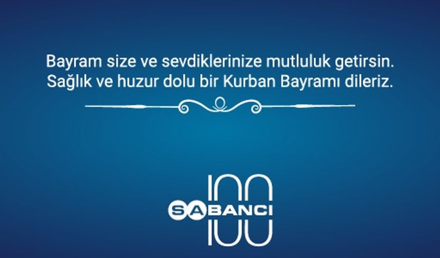 Kurban bayramınız kutlu olsun...