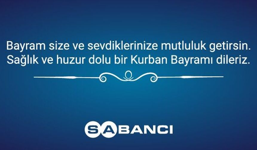 Kurban Bayramınızı kutlarız...