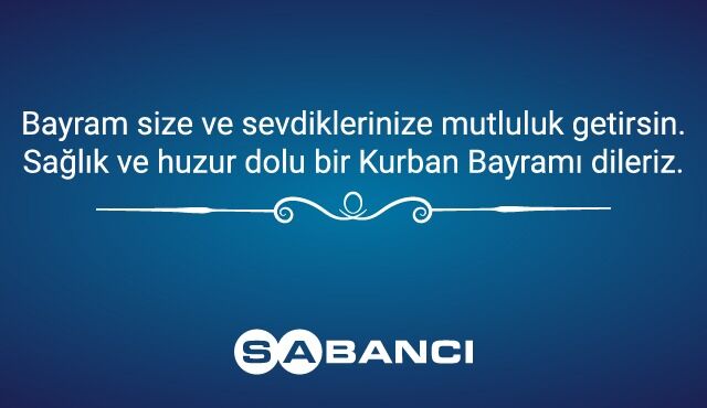 Kurban Bayramınızı kutlarız...